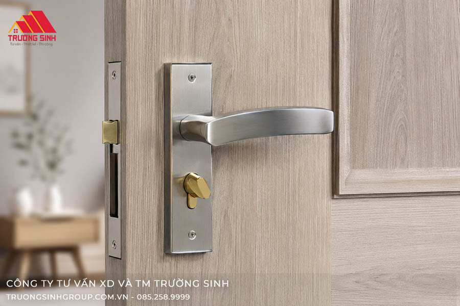Mẫu khóa cửa gạt tay Composite inox